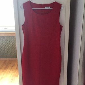 Red Calvin Klein dress